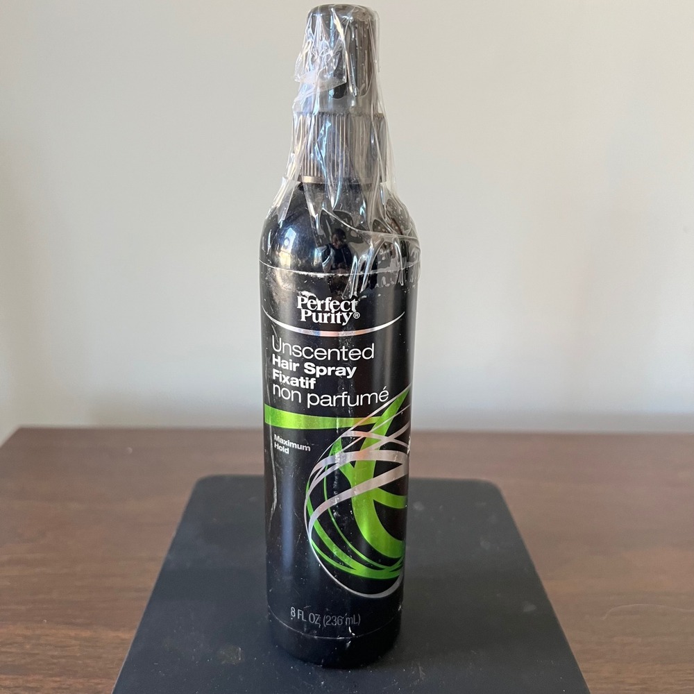 Perfect Purity Unscented Hair Spray Maximum Hold 8 fl oz Non-Aerosol Pump Spray
